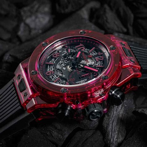 hublot sapphire red|Hublot unico sapphire 42mm.